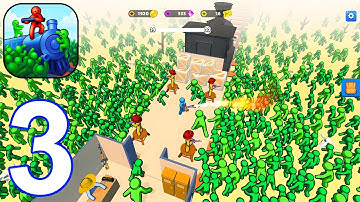 Train Defense: Zombie Game - Gameplay Walkthrough Part 3 Stickman Zombie Train Defense (iOS, Android