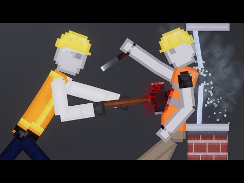People Fight Each Other On Construction Zone In People Playground (15)