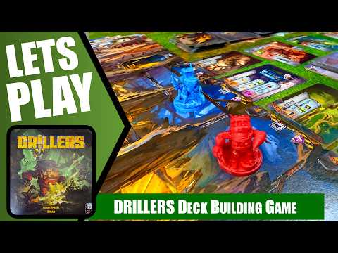 DRILLERS Deck Building Board Game | Solo Playthrough