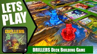 DRILLERS Deck Building Board Game | Solo Playthrough