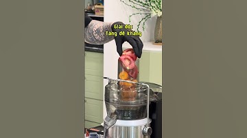Khoẻ mắt, da trắng hồng với mix 3 vị: Cà rốt- cà chua- táo. #trangda #healthy #100vi #fruit  #juice