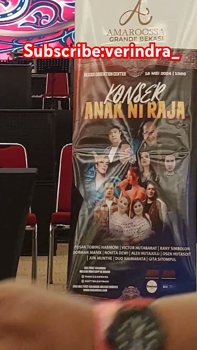 Victor Hutabarat, Novita Dewi,Posan Tobing,Alex Rudiyat All Artist Batak di Konser Anak Ni Raja