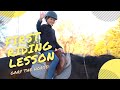My First Horse Riding Lesson - Meet Gary The Horse!