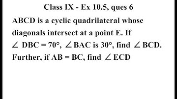 Class 9 Maths | Chapter 10 | Exercise 10.5 Q6 | Circles | NCERT class 9 maths exercise 10.5 ques 6