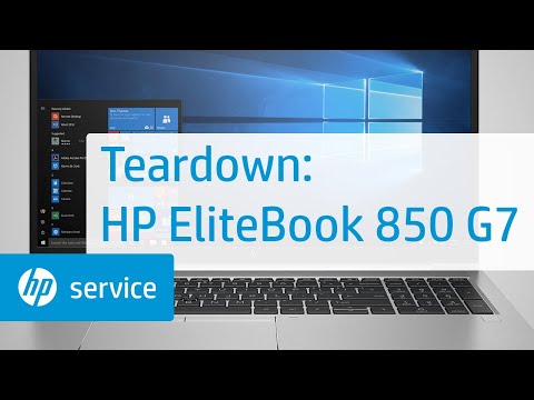 Service Teardown: HP EliteBook 850, 855 G7 Notebook PC | HP Computer Service | HP