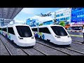 3D Driving Class Metro Train &amp; Airplane Scene Gameplay 🚆✈️ | Realistic City Driving  GaMiNg WiTh CaR