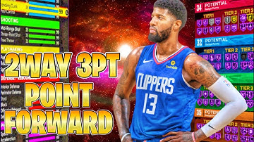 RARE 2-Way 3pt Point Forward Build NBA 2k23. (Paul George Build)