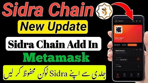 How To Add Sidra Chain In Metamask || Sidra Chain New Update || Sidra Chain