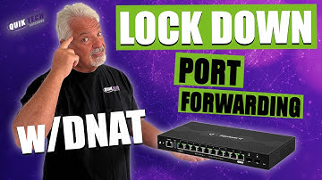 Lock Down Port Forwarding on an EdgeRouter using DNAT.
