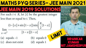 Limit Previous year Question & Explanation Jee Main 2019| Limit Jee Main 2019 PYQ & Solution.