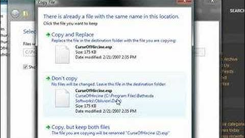 how to install oblivion mods (vista)