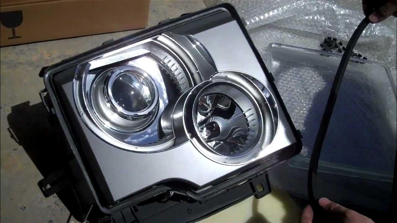 Подключение диодных фар range rover