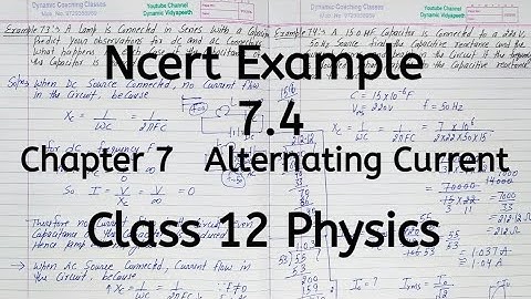 Ncert Example 7.4 | Chapter 7 | Alternating Current | Class 12 Physics