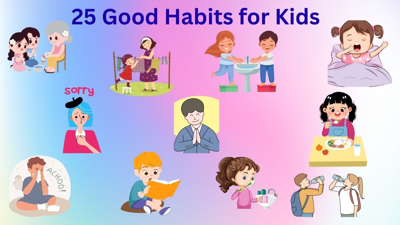 25 Good HABITS | Every Kid Should Learn | Fun Learning Video for ...