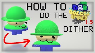 HOW TO GOLDEN APPLE FNF 1.5 HANDY DANDY DITHER TUTORIAL PAINT.NET QUICK EASY SIMPLE