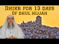 Dhikr from 1st dhul hijjah till Eid Al Adha till 13th &amp; after fard prayers #Assim Assim Al Hakeem