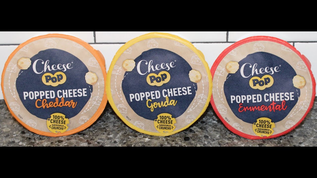 Cheese Pop Popped Cheese: Cheddar, Gouda & Emmental Review - YouTube