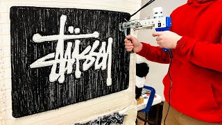 ASMR Rug Tufting | STÜSSY Rug (Start To Finish)