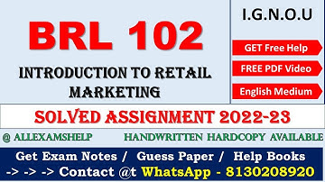 IGNOU BRL 102 SOLVED ASSIGNMENT for 2022-23 | IGNOU  Handwritten Assignment 2022-23 | @7838475019