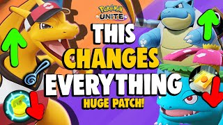 THIS PATCH IS GOING TO CHANGE EVERYTHING! NEW POKEMON UNITE BALANCE UPDATE!