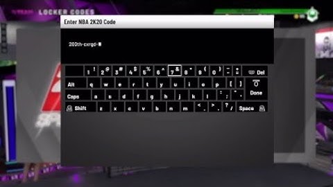 Nba 2k20 New locker code*