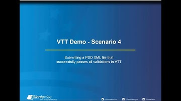 VTT Demo Scenario 4: Passing VTT Validations