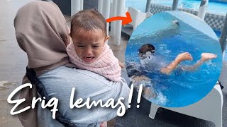 Anak2 bila jumpa swimming pool auto mcm tak pernah mandi...😅