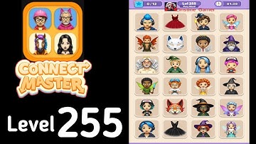 Connect Master Match Puzzle level 255 very hard Guide Walkthrough Solution