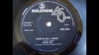 Peter Vee - Love is all I have