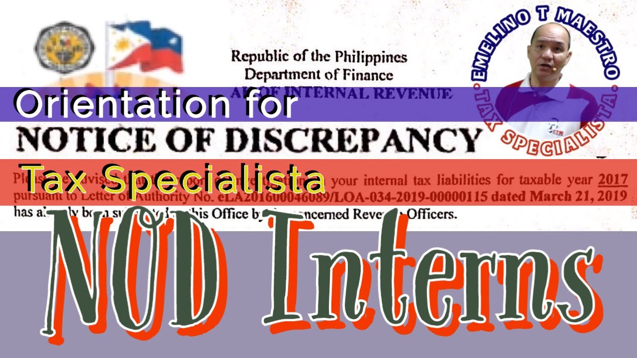 ⁣TaxSpecialista for #NoticeofDiscrepancy NOD Interns assessment valid protest RR 22-2020