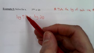 Algebra 2 CP - Unit 6 Lesson 5 - Solving Exponential and Logarithmic Equations