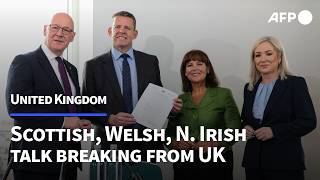 Scottish, Welsh and N.Irish nationalist parties arrive for rare cooperation talks | AFP