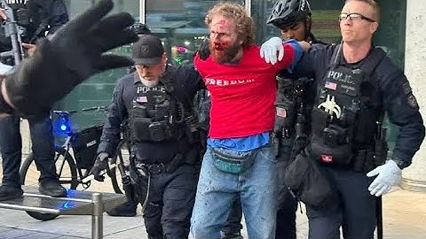 Fights break out, multiple people arrested as Turning Point USA event sparks protest at UC Berkeley