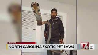 NC has some of most relaxed laws on owning exotic animals