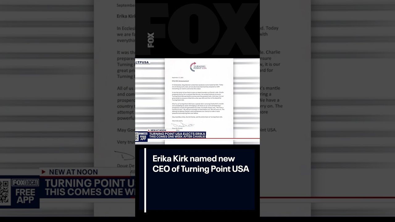 Erika Kirk Named New CEO Of Turning Point USA FOX 10 Phoenix