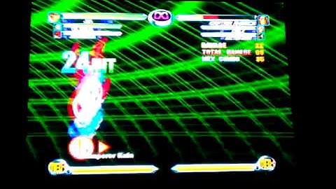 MvC2 Jin Double Blodia Punch into Saotome Cyclone