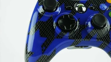 Customize Your Own XBOX Controller - Blue Carbon Crush - Controller Chaos