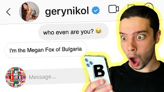 DM'ing The Most Famous Person In Every Country In The World (Bulgaria, Brazil, Belgium...)