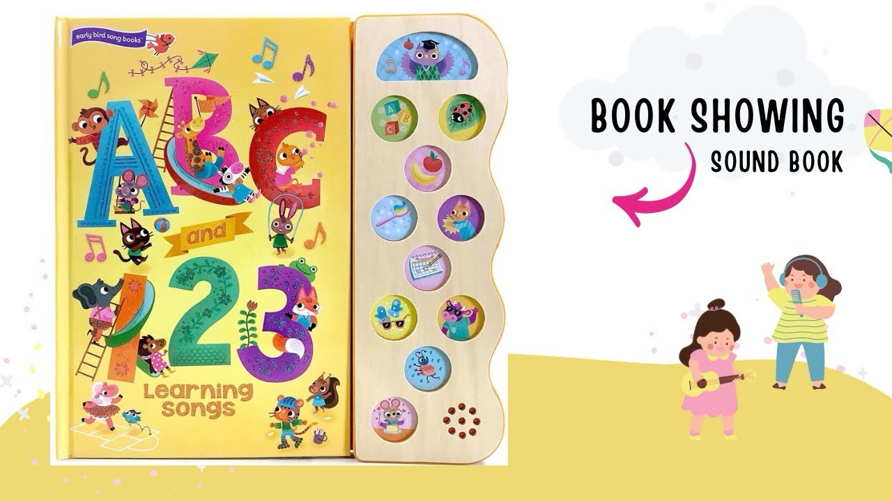 ABC & 123 Learning Songs: Interactive Children's Sound Book | Sing Along
