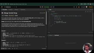 LeetCode 88 Merge Sorted Array | C++ Array Interview Question
