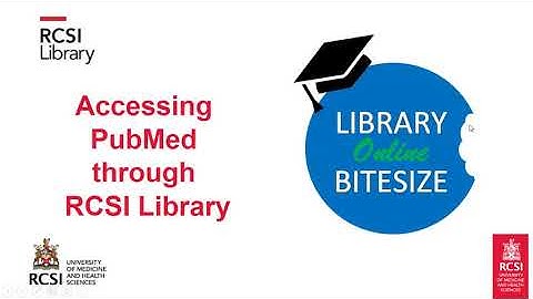 Accessing PubMed through RCSI Library