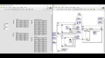 LabVIEW Exercise on Arrays | combine 2D arrays