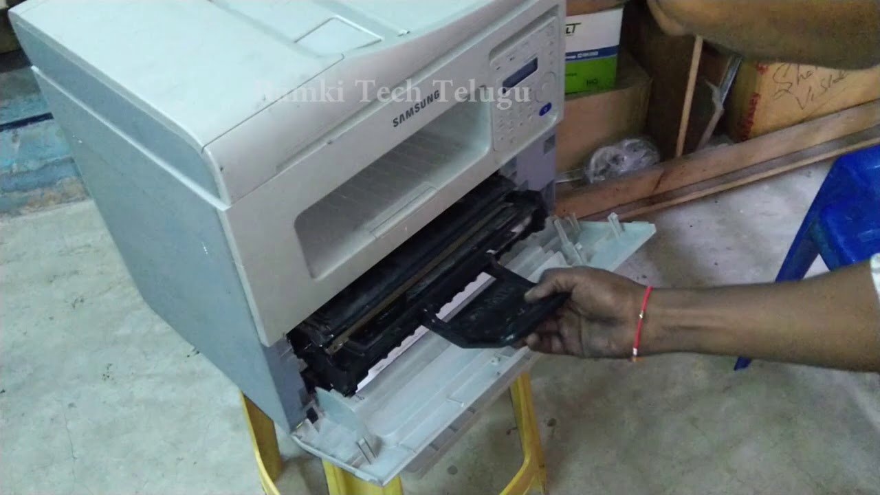 how to remove cartridge from samsung scx 3401 YouTube