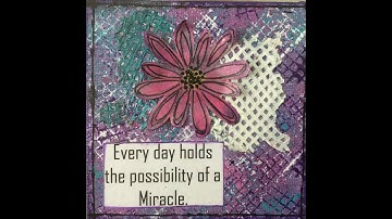 Real Time Mixed Media Tutorial Perfect for Beginners " Every Day"