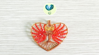 How To Make Tree Of Life Heart Pendant For Valentine