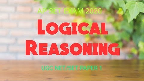 AP SET Exam Paper 1 in Telugu | Logical Reasoning | UGC NTA NET 2020 Paper 1 MCQS Previous Questions