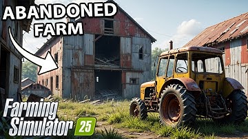 I spent 2 YEARS rebuilding the ABANDONED FARM with $0! Farming Simulator 25