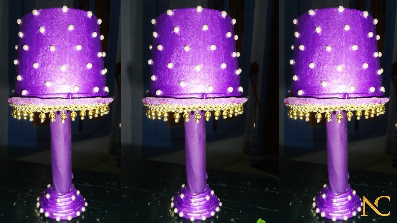 Mini Lamp from waste materials Best out of waste Nalicraft YouTube