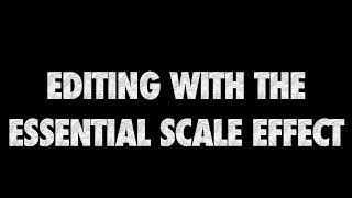 Editing With The Essential Scale On Final Cut Pro