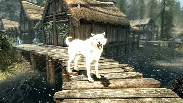 SKYRİM SE Fenrir (Frost wolf) follower mod